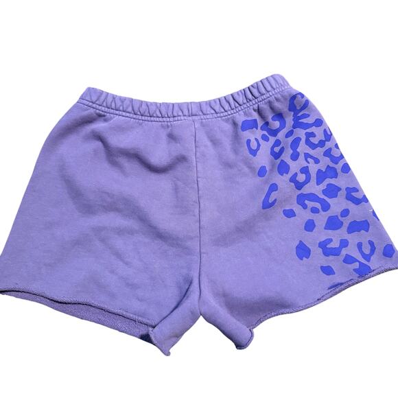 Spirit Jersey Animal Print Sweat Shorts, Purple, Women's Size Medium, NWT - Picture 2 of 5
